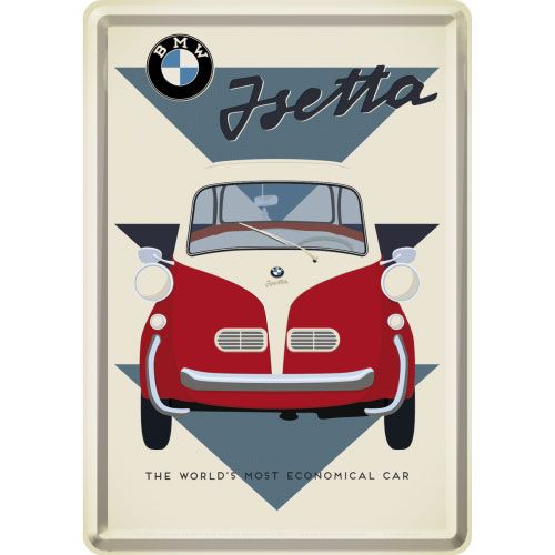 Blechpostkarte-BMW-Isetta