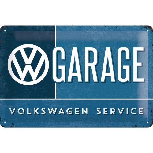 Blechschild-20x30-VW-Garage-vorn