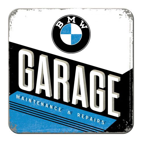 Metall-Untersetzer-BMW-Garage