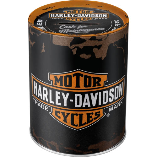 Spardosen-Harley-Davidson-Genuine-Logo-vorn