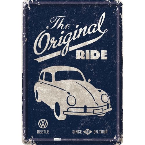 Blechpostkarte-VW-Beetle-The-Original-Ride