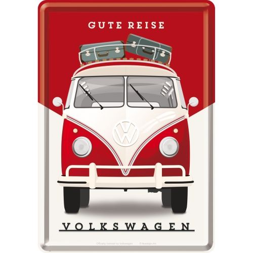 Blechpostkarte-VW-Gute-Reise