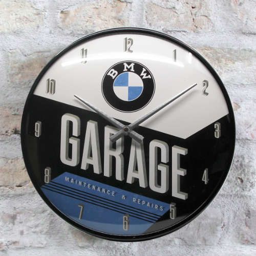Wanduhr-BMW-Garage