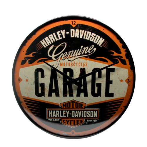 Wanduhr-Harley-Davidson-vorn