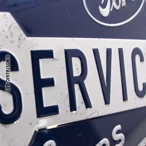Blechschild 20x30 Ford Service Repairs detail