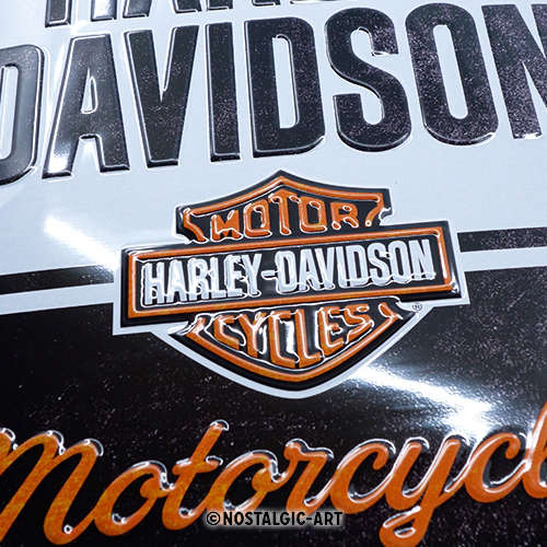 Blechschild 30x40 Harley-Davidson Motorcycles Detail