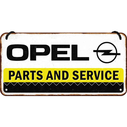 Hängeschild Opel Parts Service detail